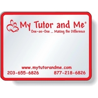 Magnetic Plastic Mirrors Screen Printed Spot Color