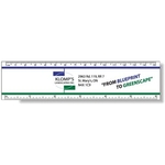 6" Ruler White Plastic .020 PVC Spot Color Imprint