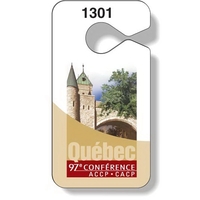 White gloss .020 thick plastic parking tag and consecutive numbering.... from...