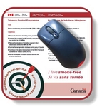 Slimline Mouse Mat Stock Square Shape Full Color Imprint