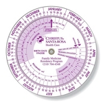Wheel Calculator Birth Date Finder Spot Color Imprint 4.25"