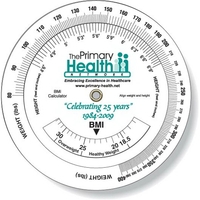 Wheel Calculator Body Mass Index Spot Color Imprint 4.25"