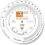 Wheel Calculator Body Mass Index Spot Color Imprint 6"