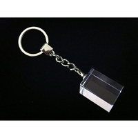 KEYCHAIN - RECTANGULAR, CRYSTAL