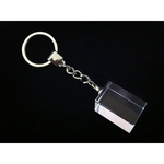 KEYCHAIN - RECTANGULAR, CRYSTAL