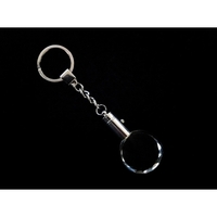 Crystal Keychain - Round, with Light