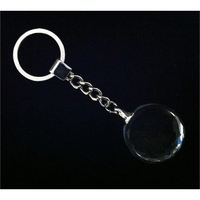Crystal Keychain - Circle, Circular, Round