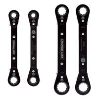 Ratcheting wrench set. Ratchet sizes: 5/16" x 3/8", 7/16" x 1/2",... from ASI...