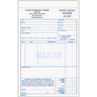 5 2/3" x 8 1/2" carbonless glass work order/invoice form.... from ASI 52493...