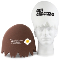 Egg shaped open cell foam hat.... from ASI 54886 Foamworx / FoamWorx