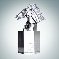 Optic Crystal Faming Horse Award