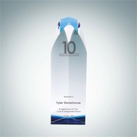 Virtue Tower Crystal Glass Award