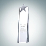 Metal Star Tower Crystal Award