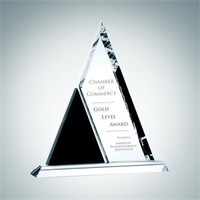 Crystal Glass Duet Triangle Award