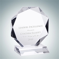 Crystal glass octagon award.... from ASI 47791 Best Deal Awards / Best Deal...