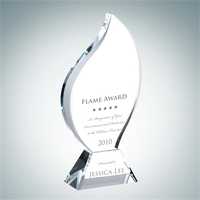 Crystal Glass Flame Award