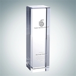 Crystal Glass Rectangular Column Award