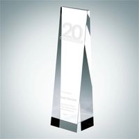 Crystal Glass Rectangular Tower