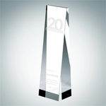 Crystal Glass Rectangular Tower