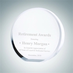 Crystal Glass Beveled Circle Award