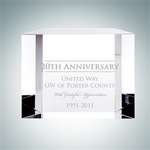 Crystal Glass Block Award