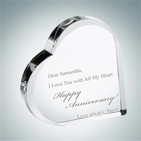 Heart crystal glass keepsake.... from ASI 47791 Best Deal Awards / Best Deal...