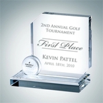 Hole in One Crystal Glass Award