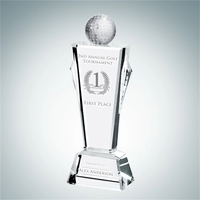 Golf crystal glass award.... from ASI 47791 Best Deal Awards / Best Deal Awards