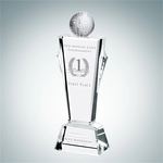 Golf Conqueror Crystal Glass Award