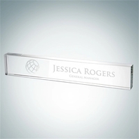 Crystal Glass Nameplate
