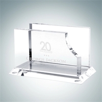 Business Card Crystal Glass Holder