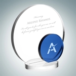 Blue Eclipse Crystal Award