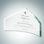 Jade Glass Beveled Peak Award