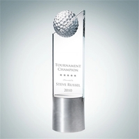 Golf clear glass pinnacle.... from ASI 47791 Best Deal Awards / Best Deal Awards