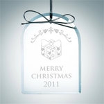 Beveled Arch Clear Glass Ornament