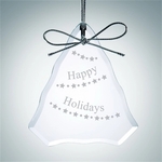Beveled Tree Clear Glass Ornament