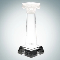 Pate de verre Crystal Glass Column of Success