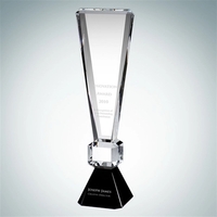 Exclamation Point Crystal Glass Award