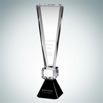 Exclamation Point Crystal Glass Award