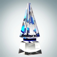 Blue spiral crystal glass award.... from ASI 47791 Best Deal Awards / Best...