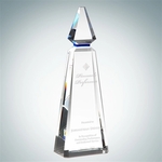 Blue Phineal Crystal Glass Award