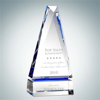 Obelisk of Success Crystal Glass Award