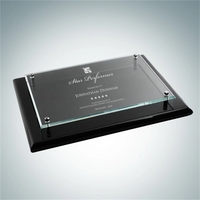 Black Piano Finish Wood Award Plaque