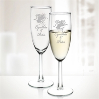 Noblesse glass flute 2pc set- 6 oz.... from ASI 47791 Best Deal Awards / Best...