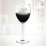 Angelique Twisted Glass Goblet- 10.5 oz