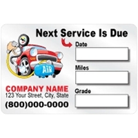 Window Cling Service Sticker