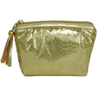 Foiled style snakeskin cosmetic bag with tassel.... from ASI 31977 Adline...