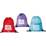 Drawstring Bag with Front Pocket