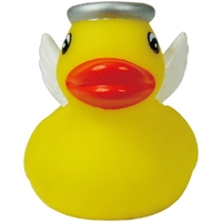 Yellow Mini Rubber Angel Duck with White Wings and a Silver... from ASI 31977...