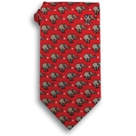Red Republican Elephant Political Silk Tie